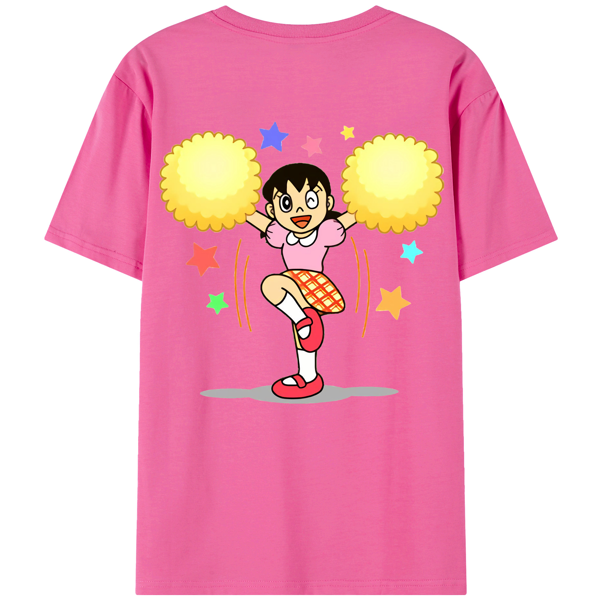 （画像用） ドラえもん みなもと しずか Doraemon Shizuka Minamoto レディース半袖Tシャツ(バックプリント)